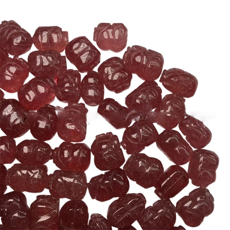 Slippy iontach Chrysoprase siogairlín Green Calabash Gemstone le haghaidh tóir tóir 20