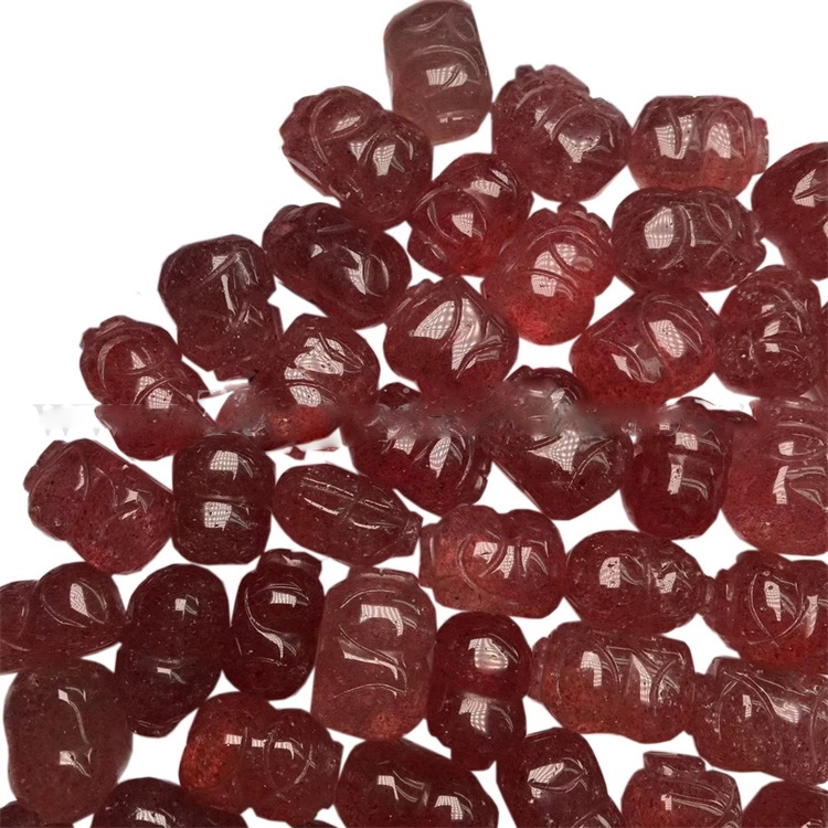 Slippy iontach Chrysoprase siogairlín Green Calabash Gemstone le haghaidh tóir tóir 22