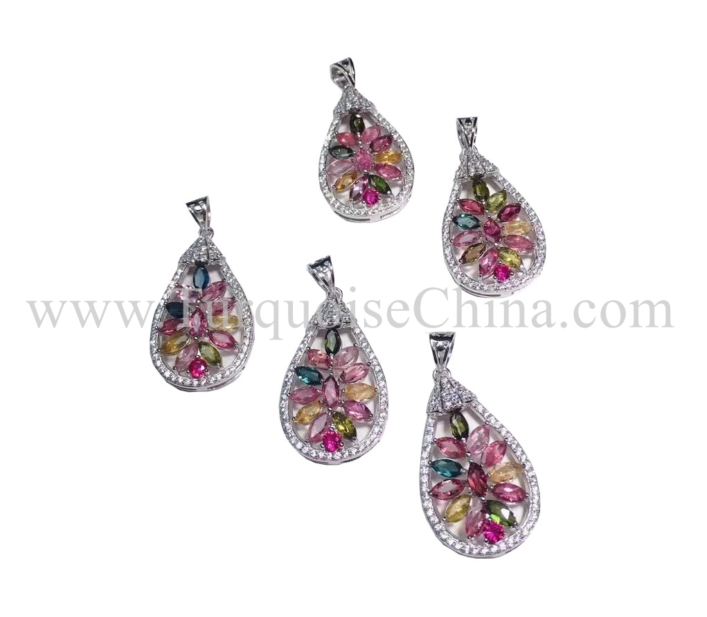 ASTISTIC CLASSICAL TOURMALE WATER DROP FORHSTONE FOAR EIN SEWEN 7