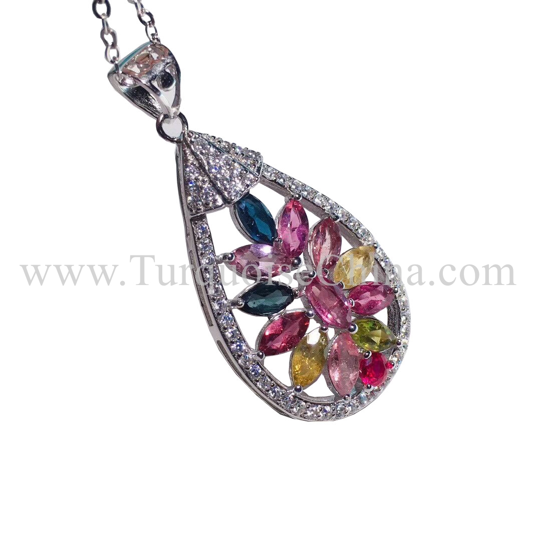 ASTISTIC CLASSICAL TOURMALE WATER DROP FORHSTONE FOAR EIN SEWEN 11