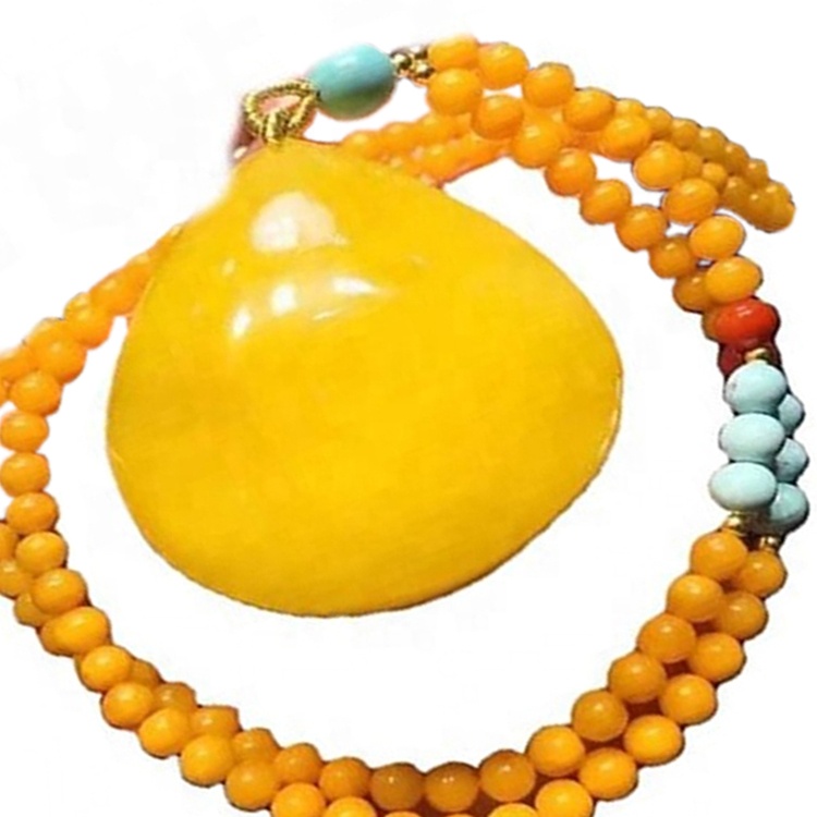 Vendita calda gioielli donna perline collana ambra 20