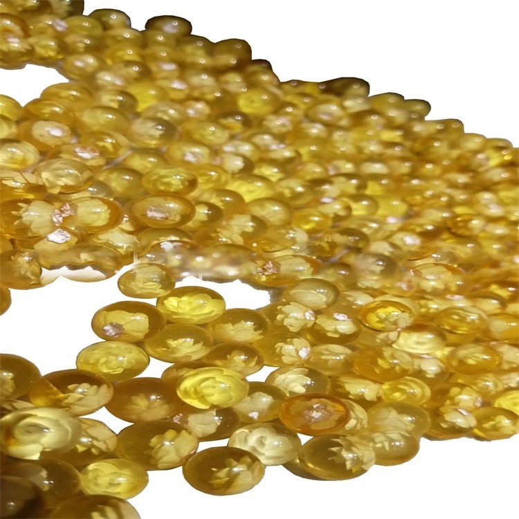 ಸುಂದರ ಸ್ಫಟಿಕ ಸಂಪೂರ್ಣವಾಗಿ ಅಂಬರ್ ರೌಂಡ್ ಮುತ್ತುಗಳು 9