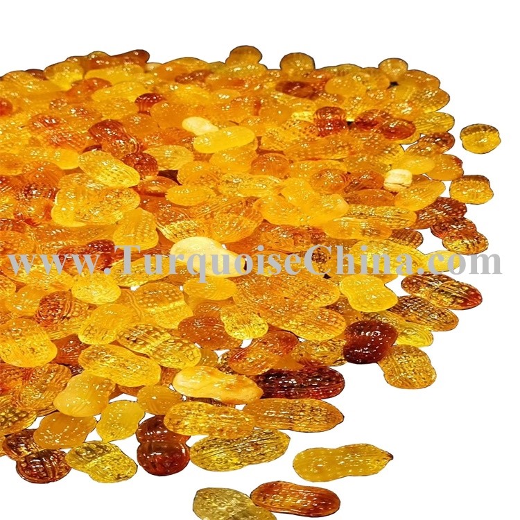 Исклучителна природна балтичка килибарна рака врежан кикирики убаво приврзок 17