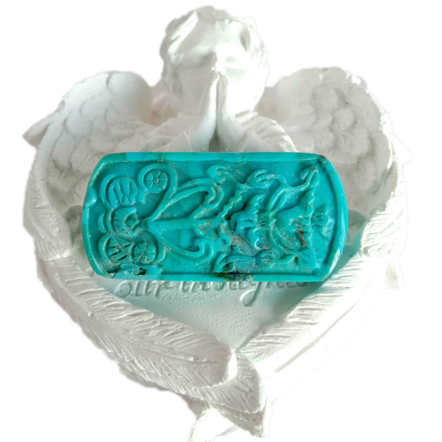 Natural Turquoise Stone Sculpture Turquoise Carved Ornamental 1