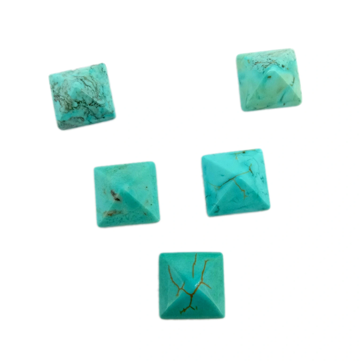 Aqua Turquoise 8X8mm Gemstone Turquoise Cabochon Natural Stone 1