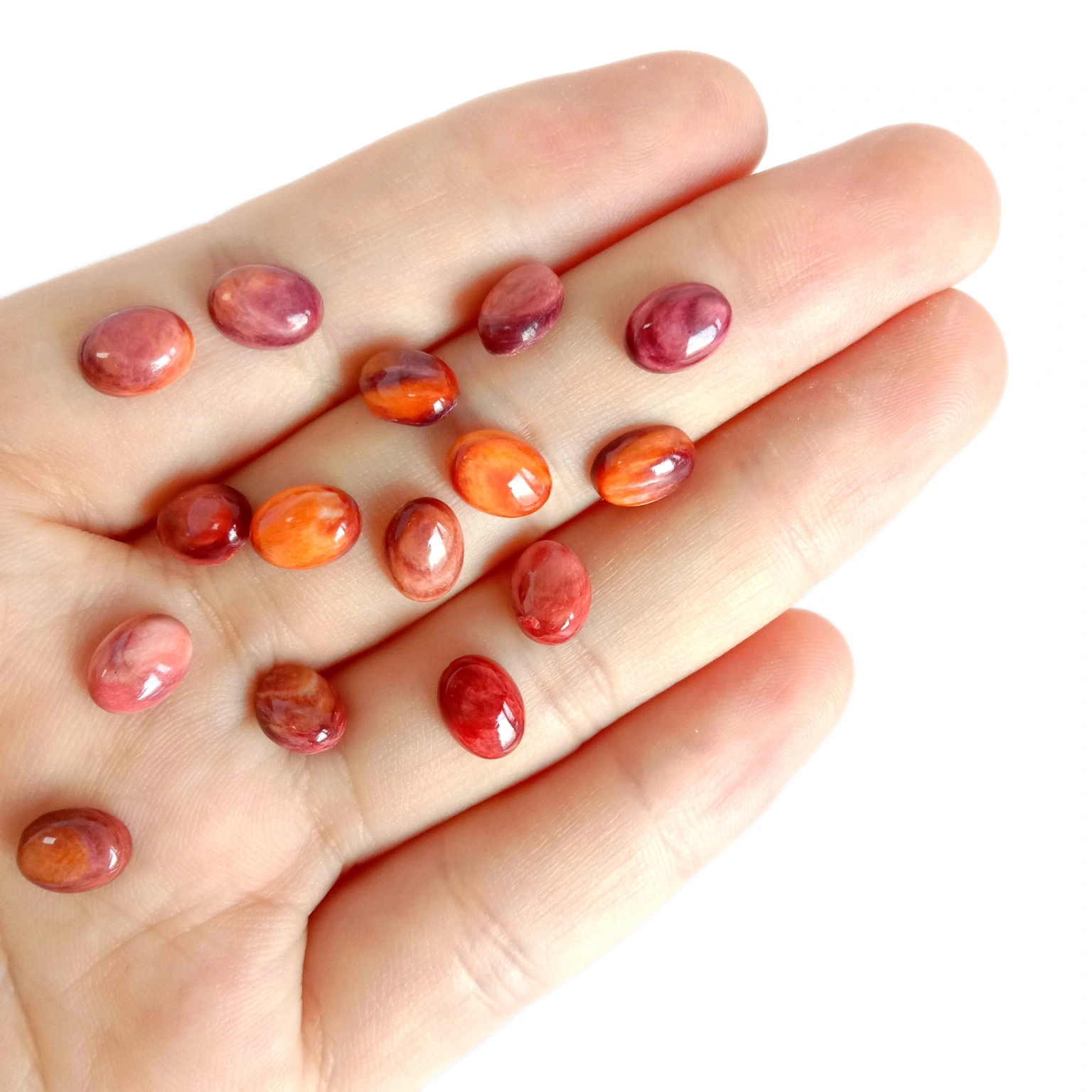 Wholesale Supplier Spiny Oyster Cabochon Stone For Jewelry All Size Available 1