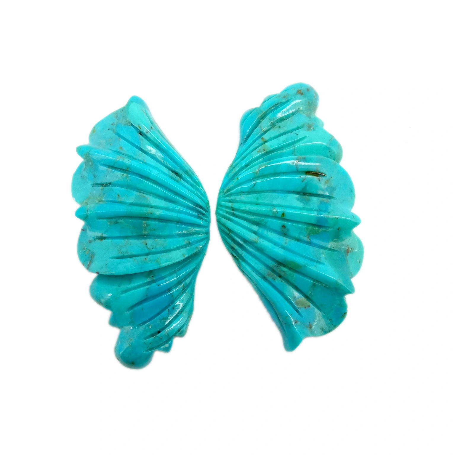 Turquoise Carved Loose Gemstone 44*21mm Top Quality Making For Jewelry 1