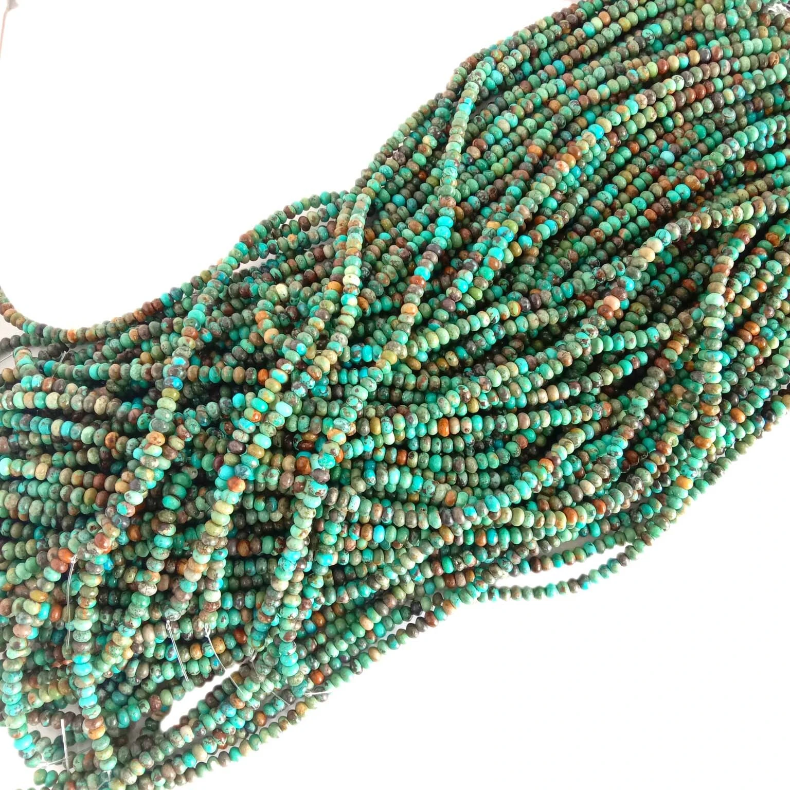 Turquoise Rondelle Energy Healing 16inch  Gemstone Loose Beads Necklace Jewelry Making Design 1