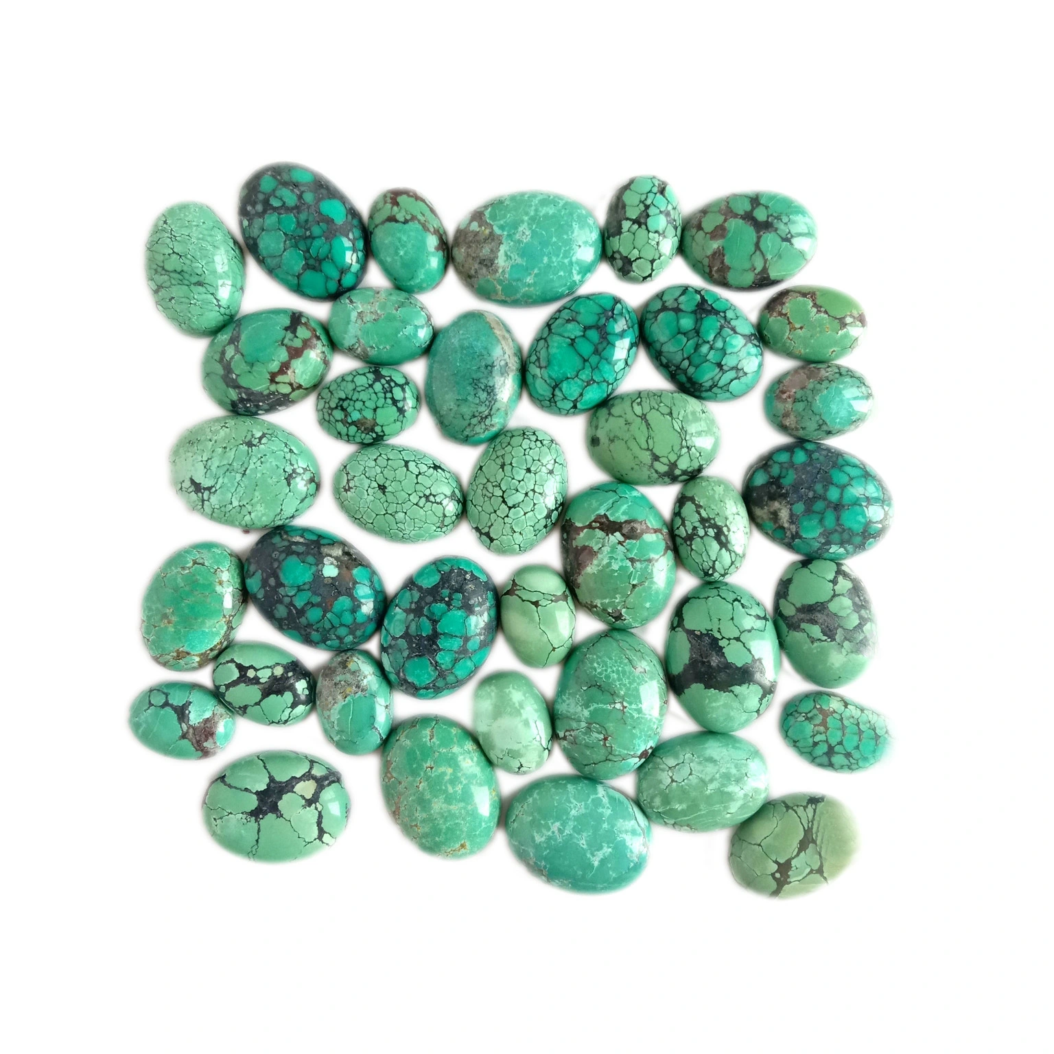 Turquoise Gemstone lapotopoto Fa'atusa e fai mea teuteu Tibetan Turquoise cabochon 1