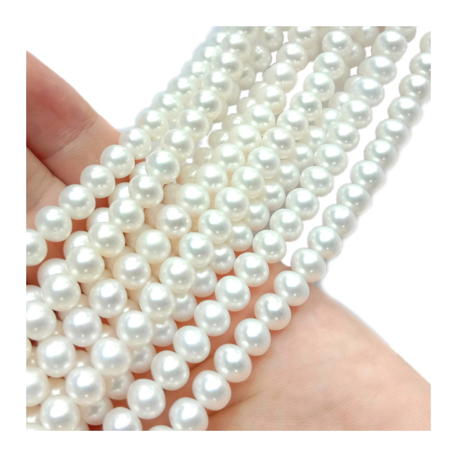 ខ្សែកពណ៌លឿងដំបូង 6mm ជាមួយខ្សែកគុជខ្យង អំណោយគ្រឿងអលង្ការសម្រាប់នាង 1