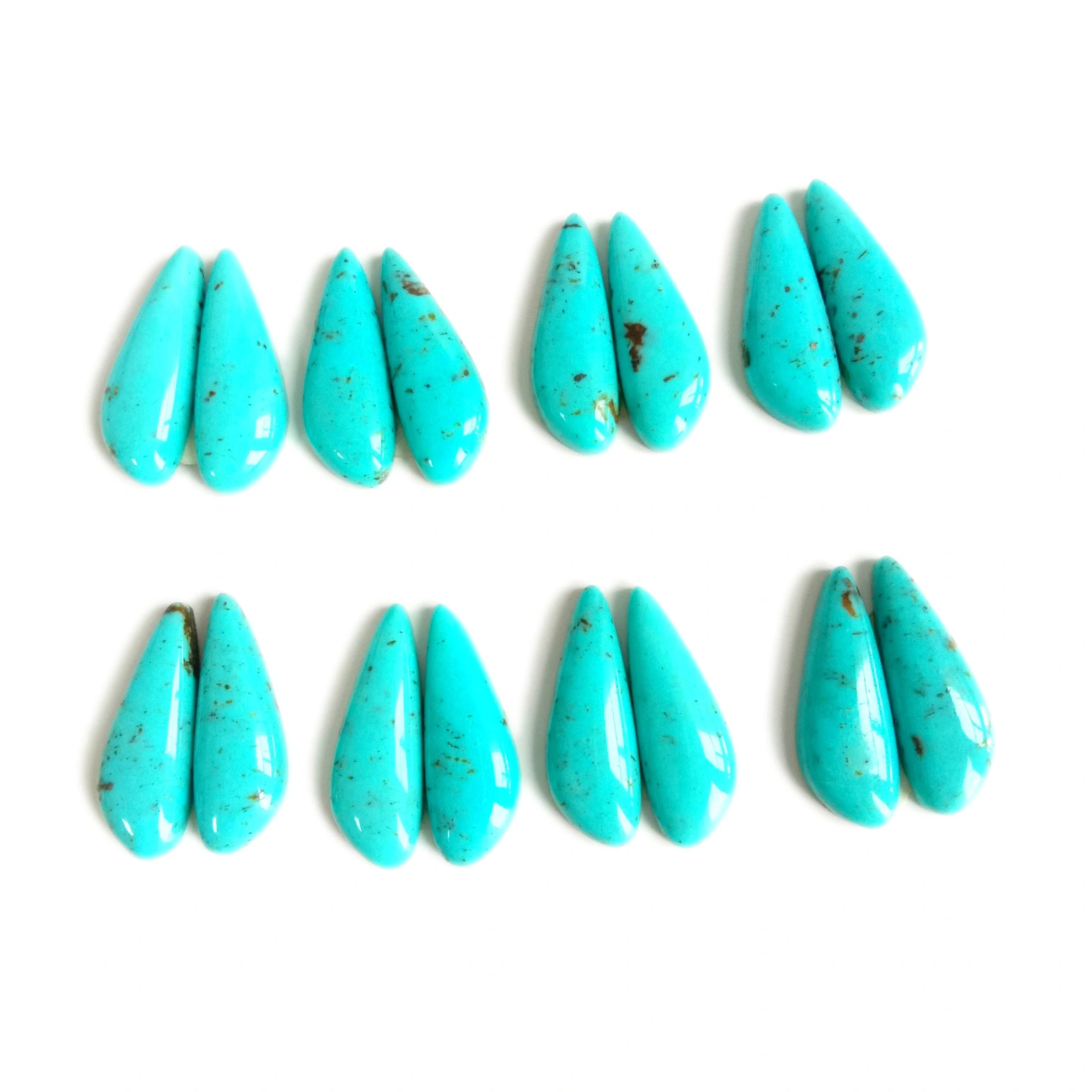Turquoise Cabochon Gemstone Natural Polished Loose Gemstones Lot For Earring Pendant And Jewelry Making 1