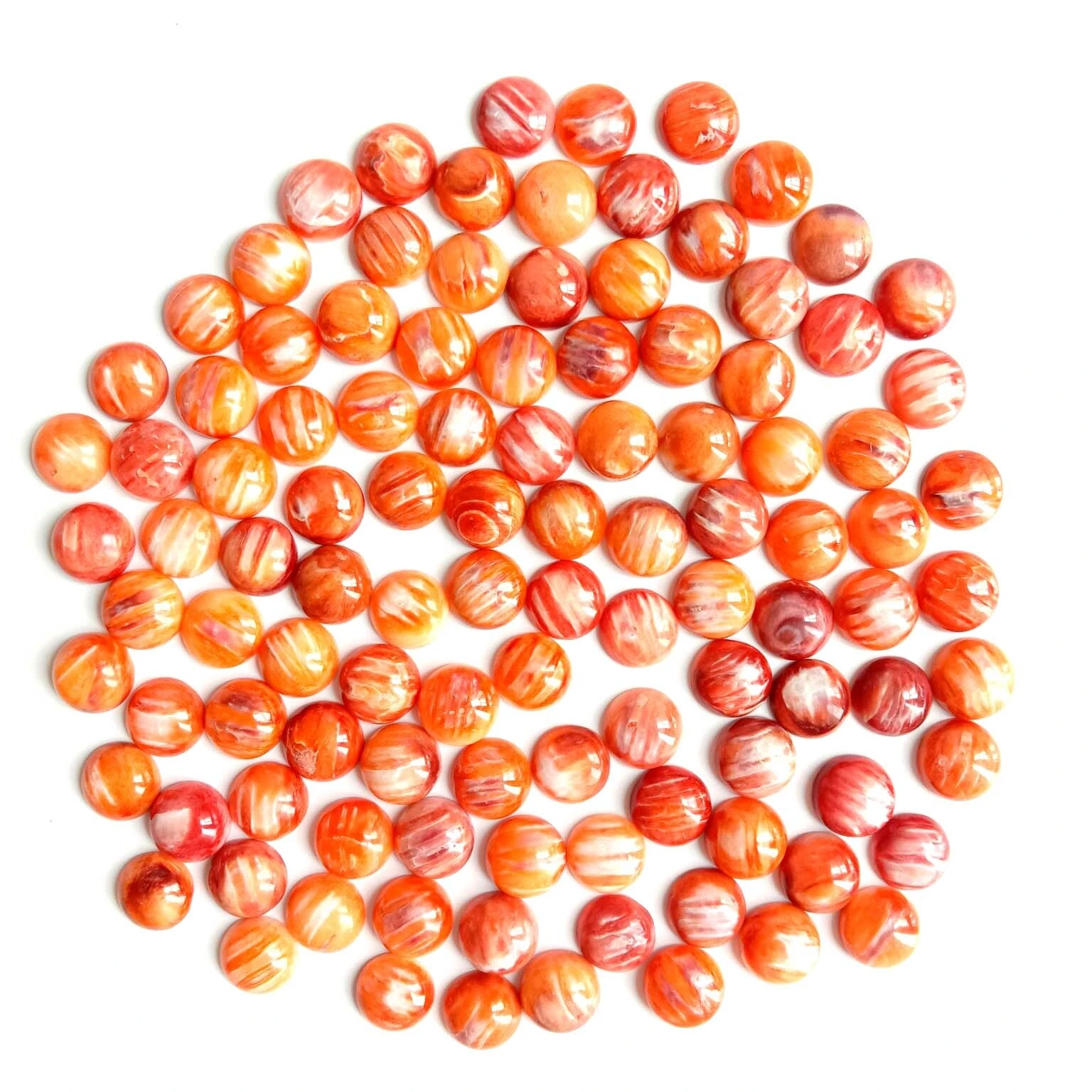 Bodljikava kamenica Cabochon 5-12 mm narančasti dragi kamen Prirodno dragocjena kamenica 1