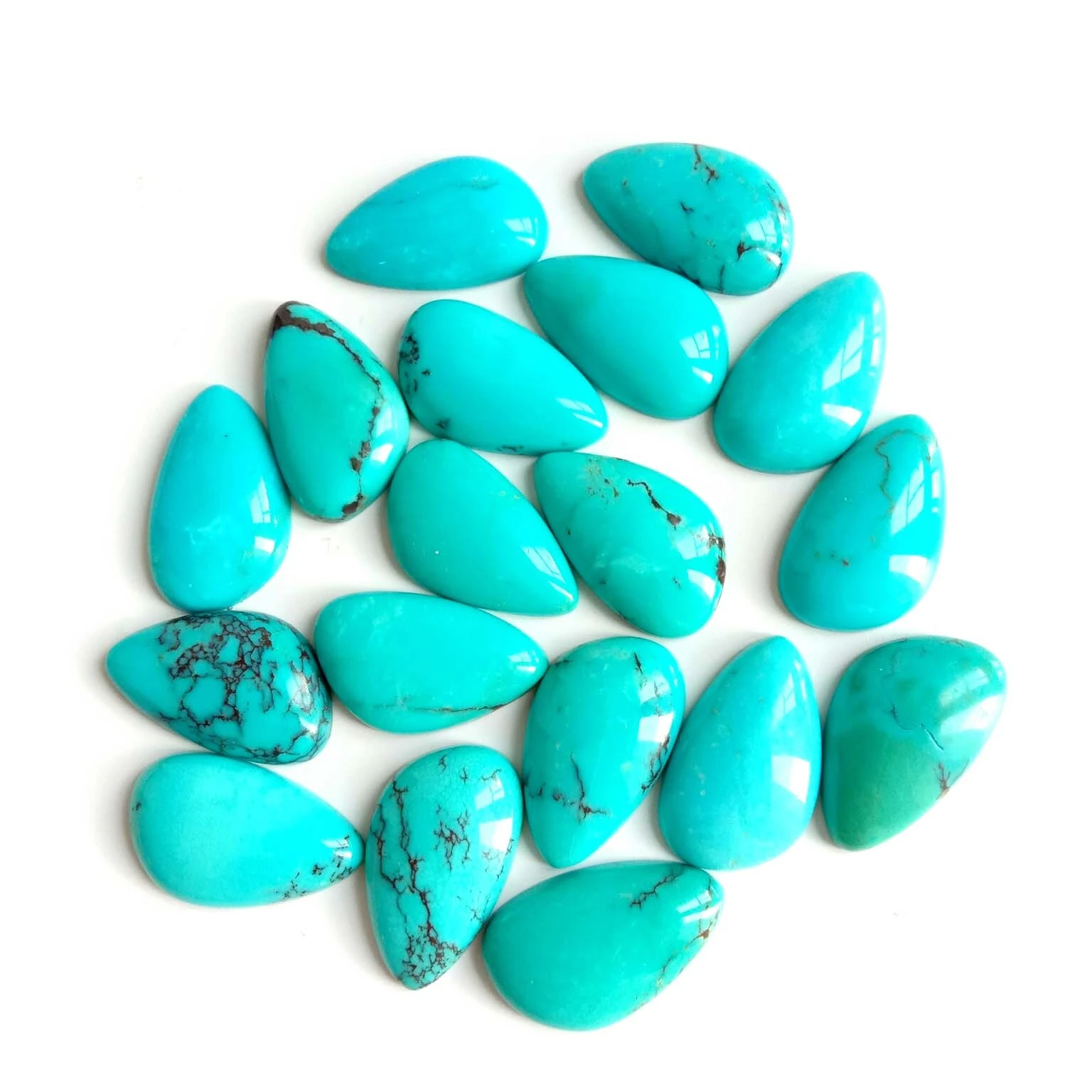 Turquoise Cabochon Gemstone Loose 10x20mm Gemstones Natural Turquoise Cabochon 1