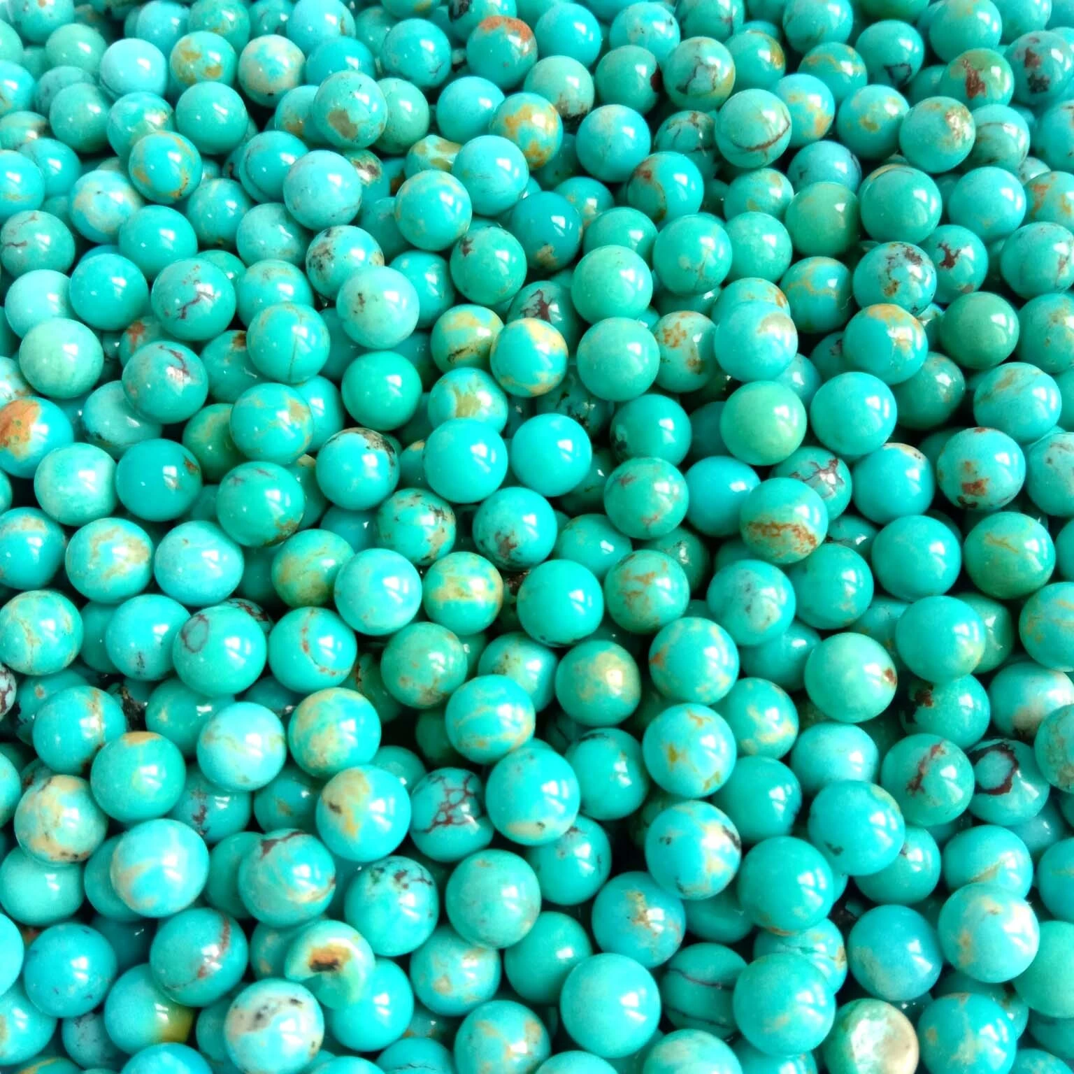 Prirodne tirkizne perle, plave perle od dragog kamenja od 5 mm Fasetirano slobodno drago kamenje Tirkizne perle 1