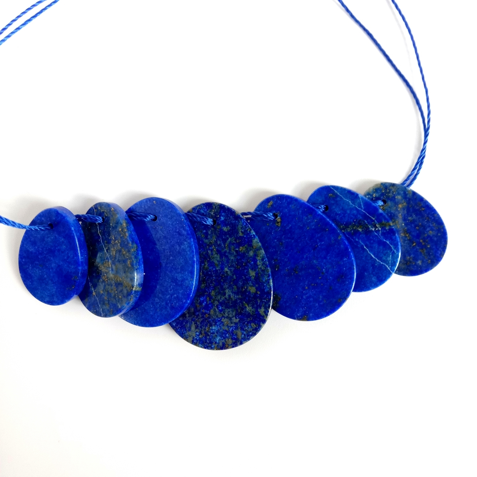 ត្បូង lapis lazuli pear blue គ្រឿងអលង្ការ Cabochon ផលិតត្បូង lapis lazuli ខ្សែក 1