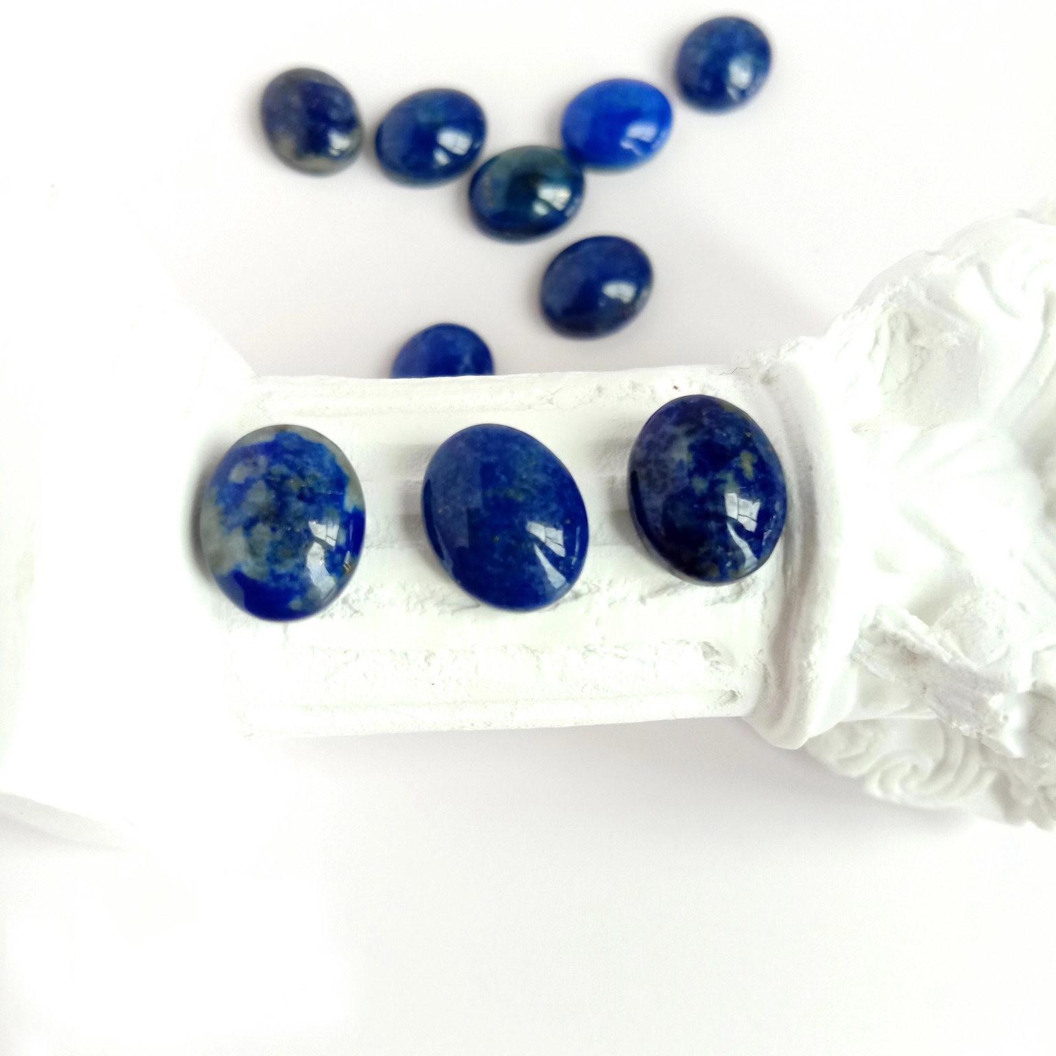 Prirodni nakit Lapis Gemstone Cabochon Lapis 10*8*4mm izrada nakita 1