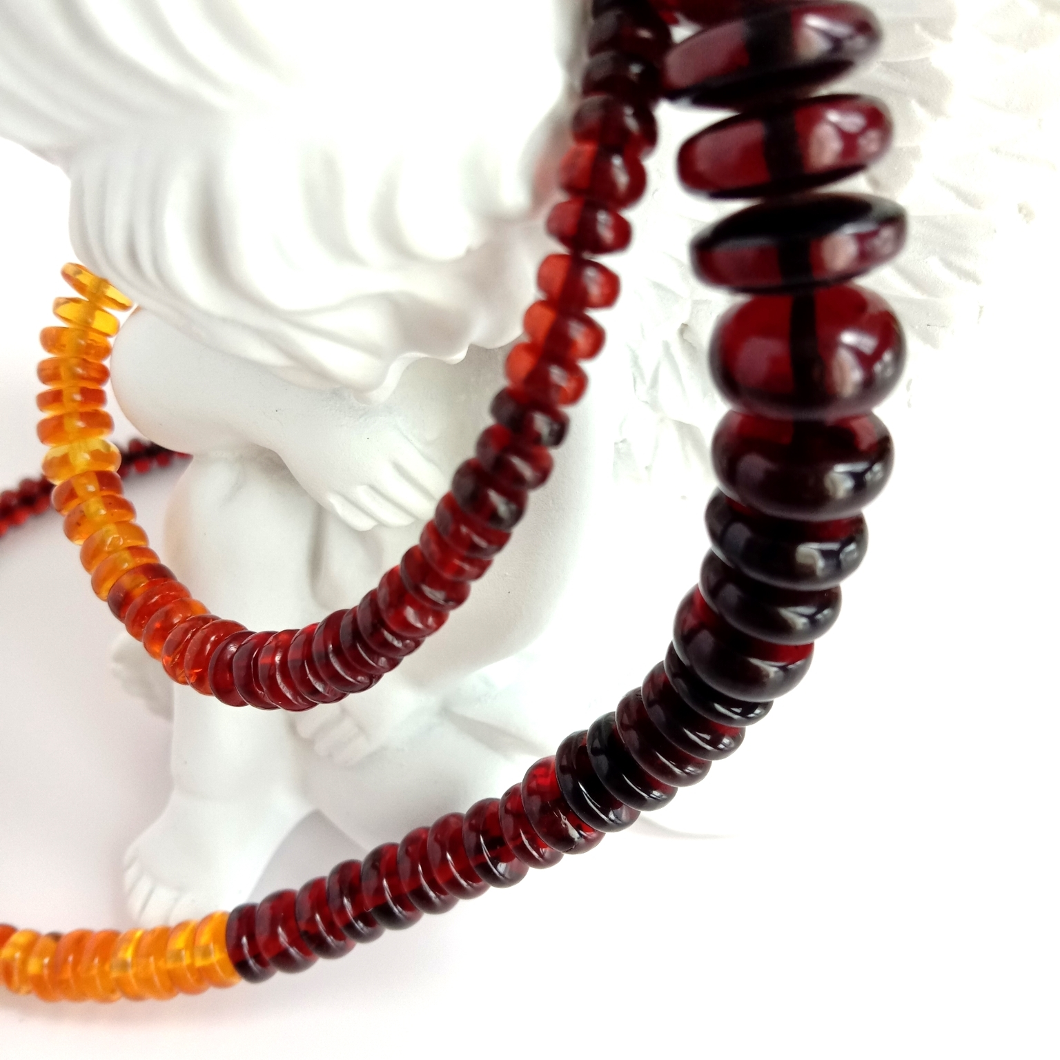 Ogrlica od prirodnog jantara Gemstone Necklace ručno rađeni dragi kamen jantara 1
