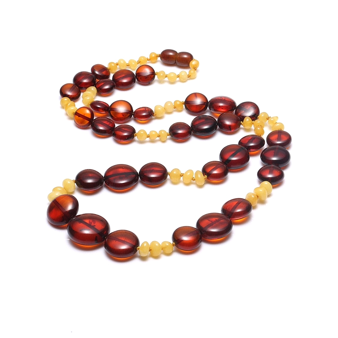 Natural nga gemstone Amber Necklace alahas amber necklace Bililhong mga bato amber 1