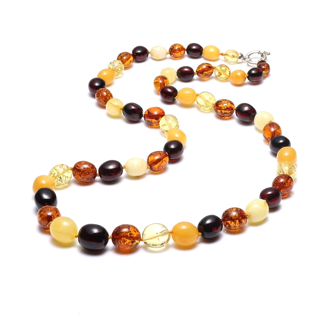 Gemstone round beads Natural Amber Necklace gemstone stone Amber jewelry 1