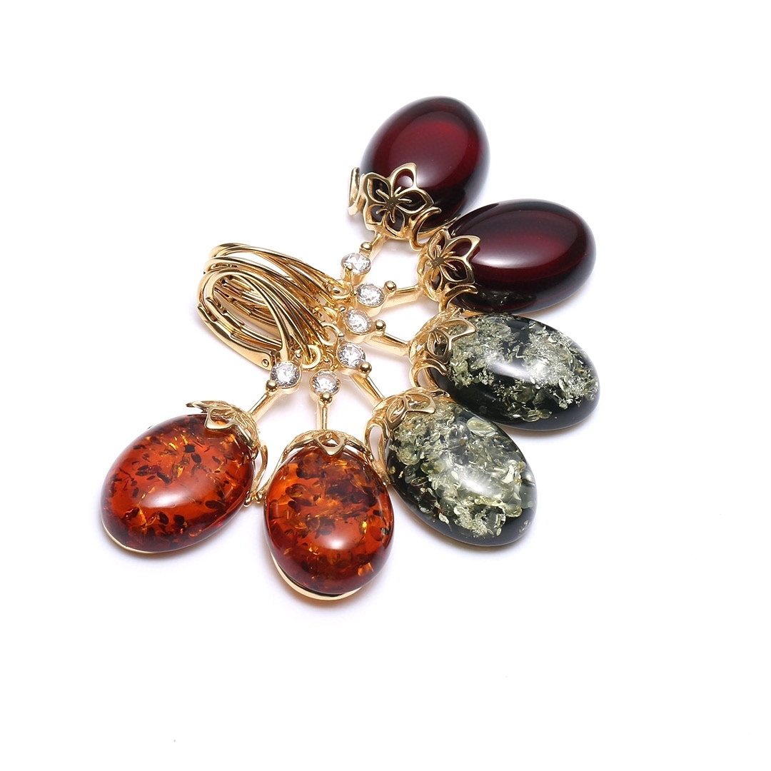 Gemstone Pendant Amber pendant ea tlhaho Precious Stones mabenyane a 'nete a majoe 1
