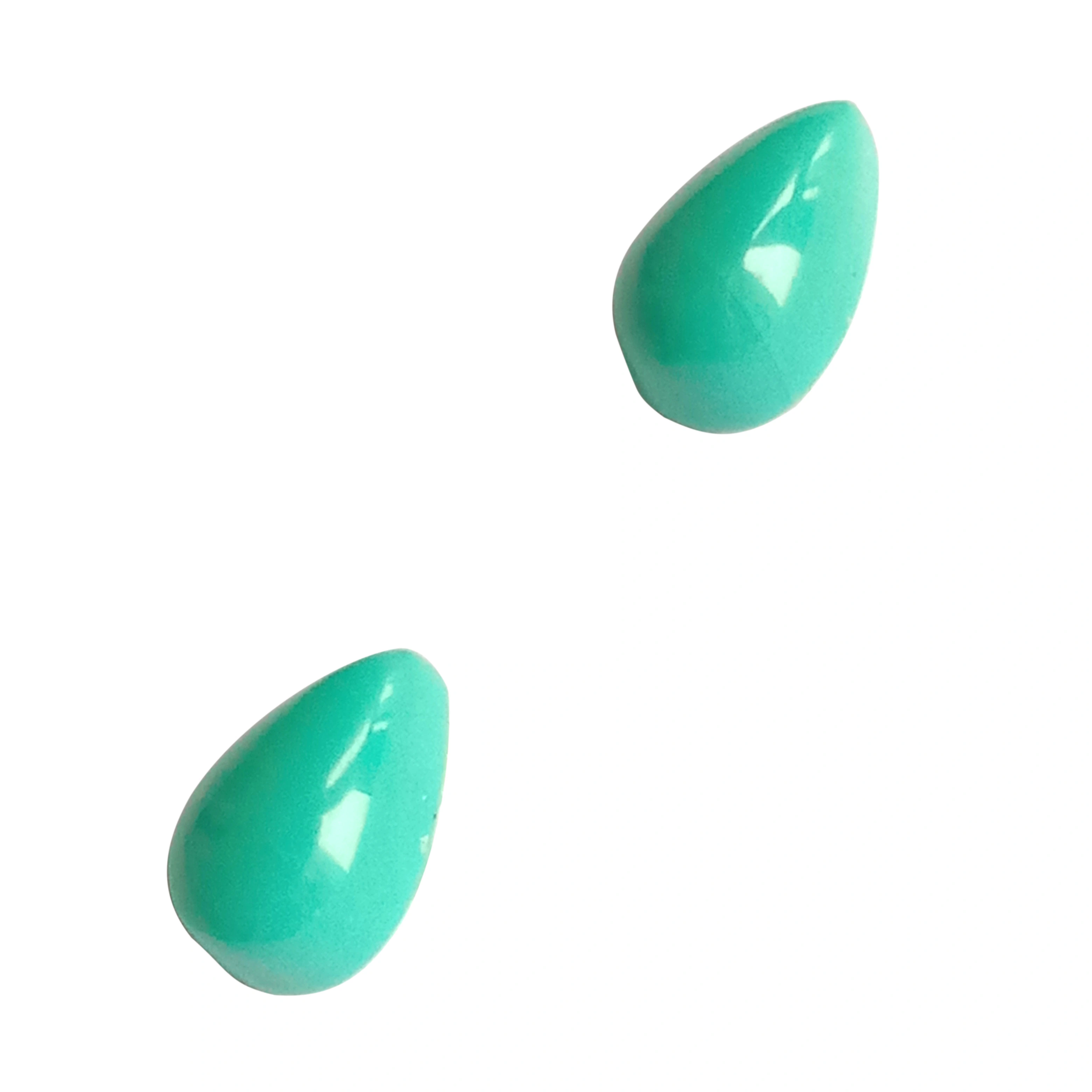 5x3mm Each Turquoise Pear Shaped Smooth Loose Cabochon Lot 1