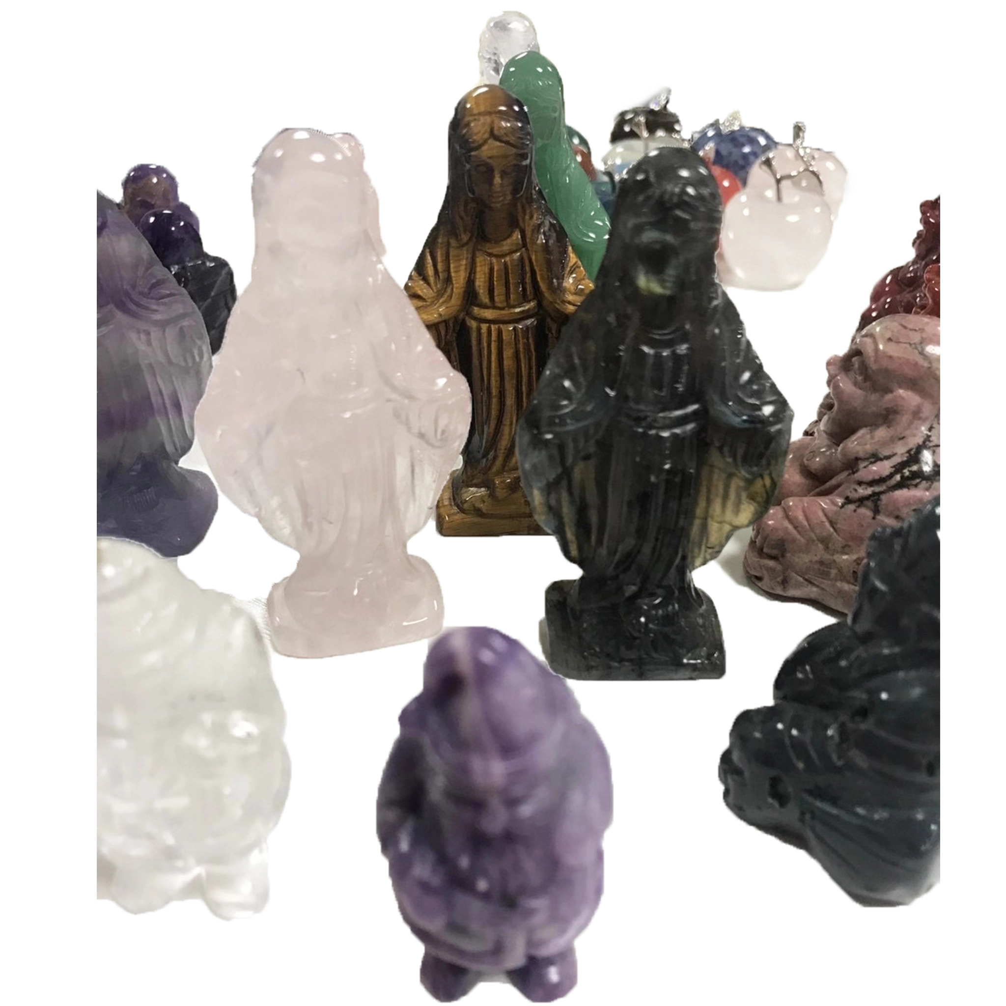 Looduslik Madagaskari roosa kvarts Precious Stones Gemstone nikerdatud Tõeliselt kalliskivi 1