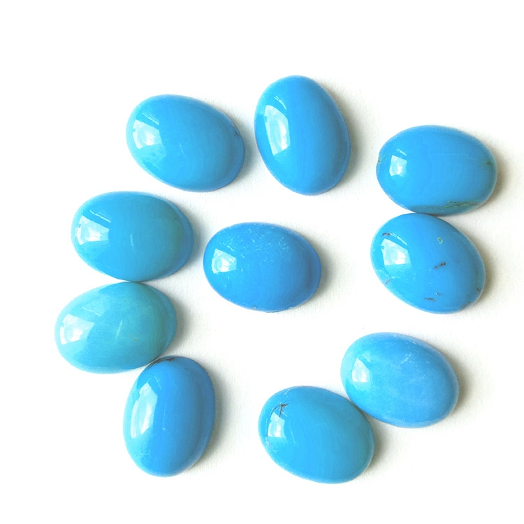 Blue Turquoise Oval Gemstone Cabochon Calibrated Green Natural gemstone 1