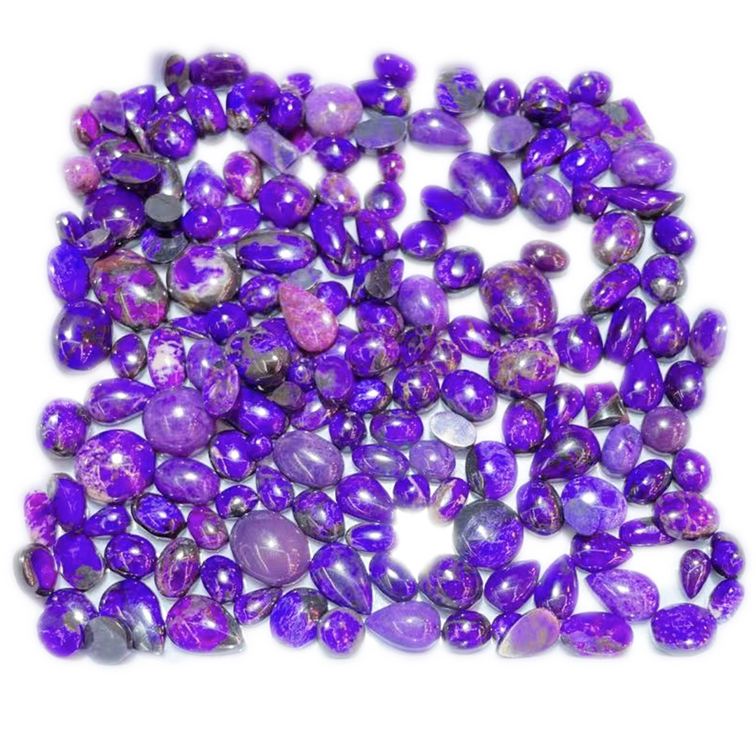 Sugilita morada natural de Sudáfrica Gemstone ovalado de diferentes formas xoias facendo pedras preciosas 1