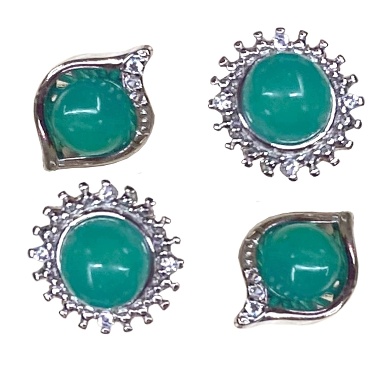Natural Peru Amazonite gemstone blue earring genuine jewelry handmadecraft 1