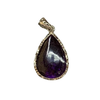 Đồ trang sức tùy chỉnh Nam Phi mặt dây chuyền đá quý sugilite chính hãng màu tím tự nhiên 1