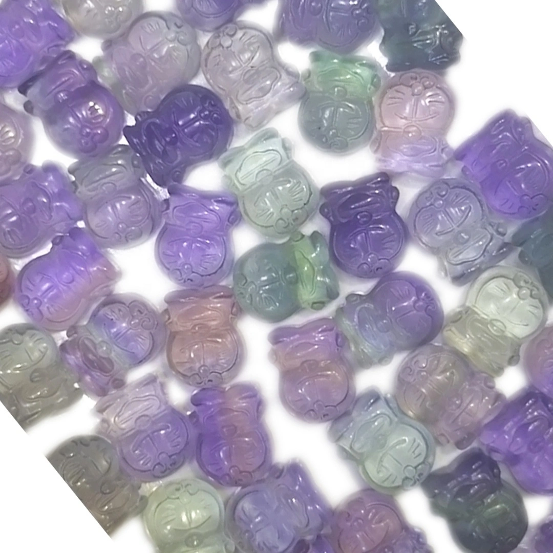 Mekhabiso e betliloeng ea Majoe a Bohlokoa mabenyane a China fluorite Shape sector ea lehakoe 1