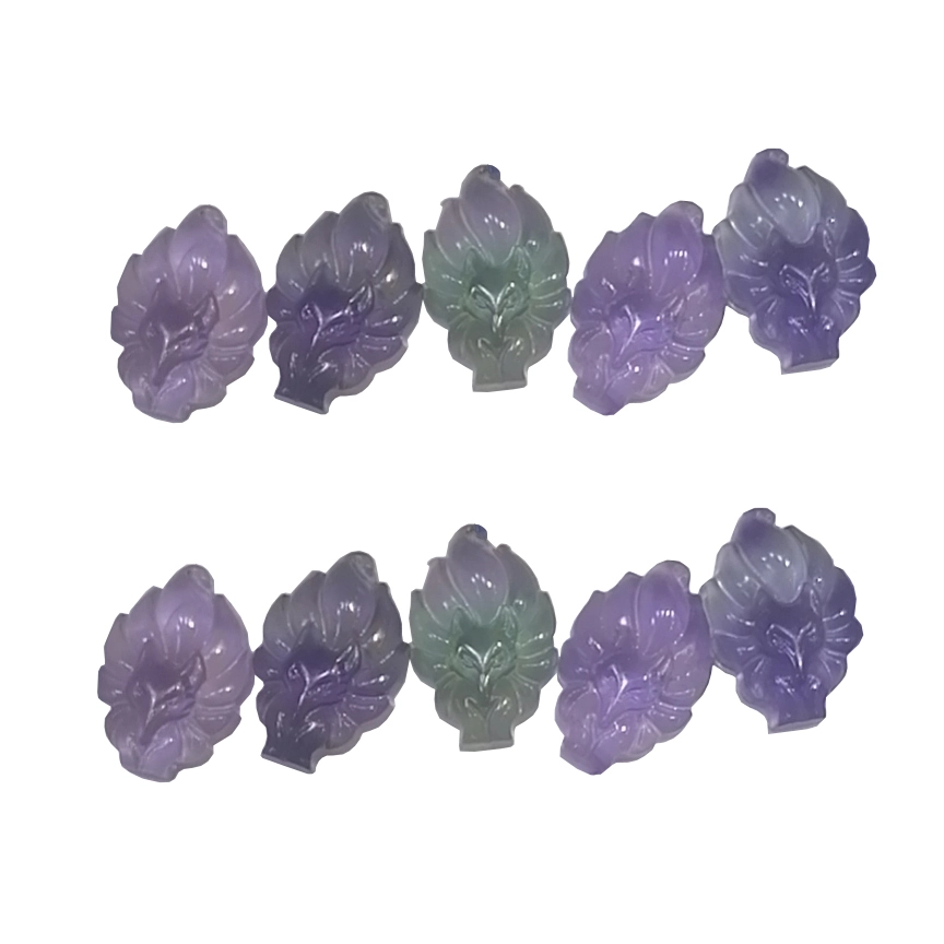 Precious Gemstones lekhasi sebopeho fluorite lifaha mahakoe mabenyane etsa customized 1
