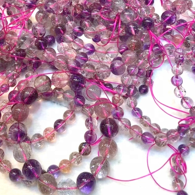 Pulsera de turmalina de sandía genuina Pulsera de cuentas de piedras preciosas de turmalina de sandía natural Brac curativo de cristal 1