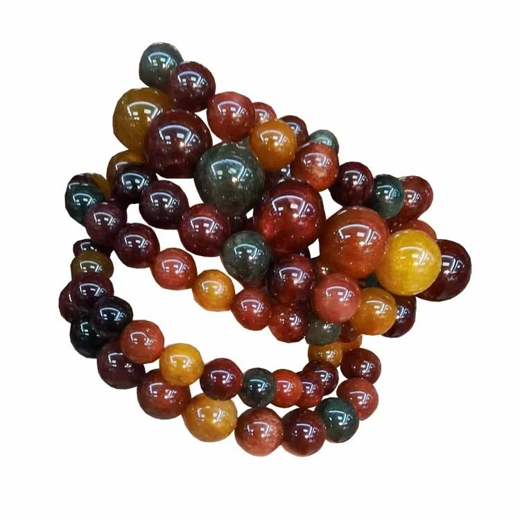 Cuentas de piedras preciosas de fantasma de flor de Brasil Natural, fabricación de joyas, pulsera, collar 1