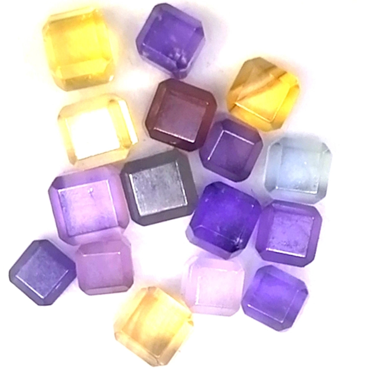Natural Square Shape Drilled Fancy Shape Gemstone Fancy Square Shape lehakoe Bakeng sa mabenyane 1
