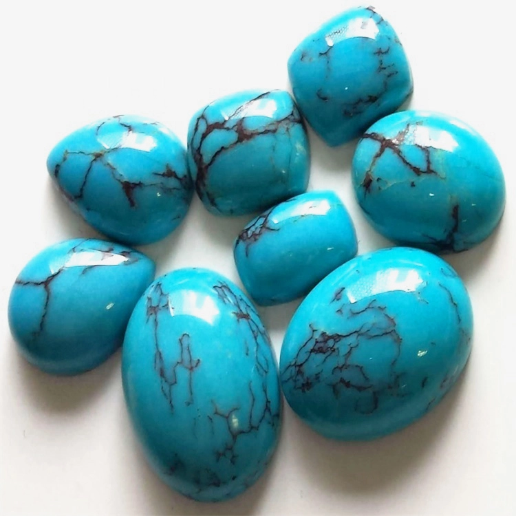 Mohave Arizona Turquoise 6x8mm to 15x20mm Oval Shape Cabochon Loose Cabochon Calibrated Gemstone Arizona Turquoise Caboc 1