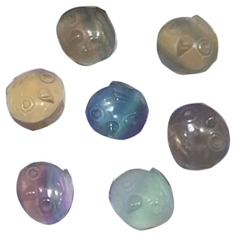 Natural colorful Fluorite Carving Gemstone Fluorite Oval Shape Fluorite Carved Loose Gemstone 1