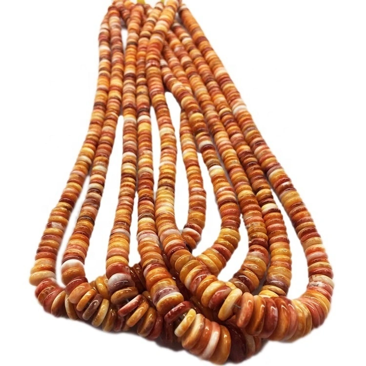 អង្កាំធម្មជាតិ ត្បូងក្រហម 4mm6mm8mm10mm រាងប៉មអង្កាំ Strand spiny oyster shell 1