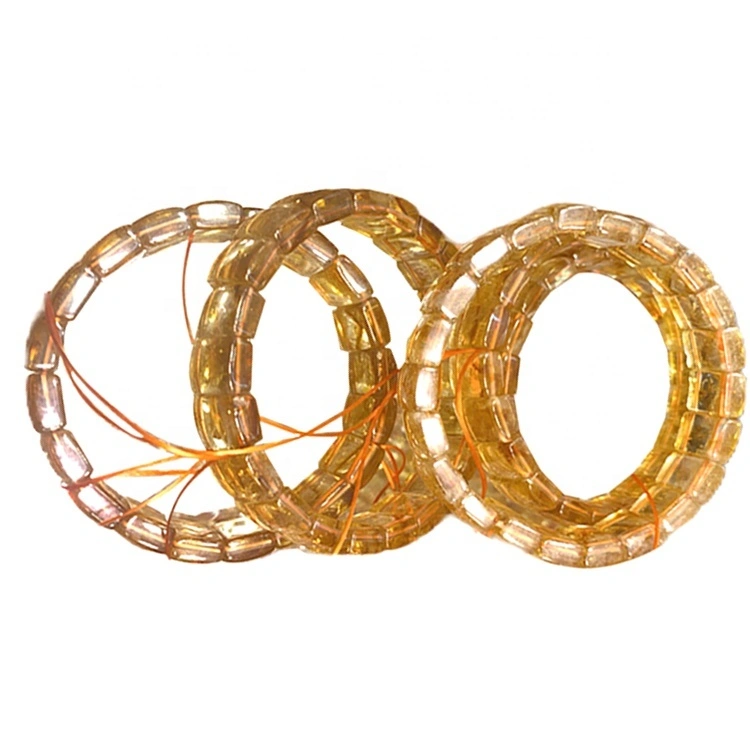 Una pulsera en perlas naturales joyas de piedras semipreciosas lisas piedra natural 1