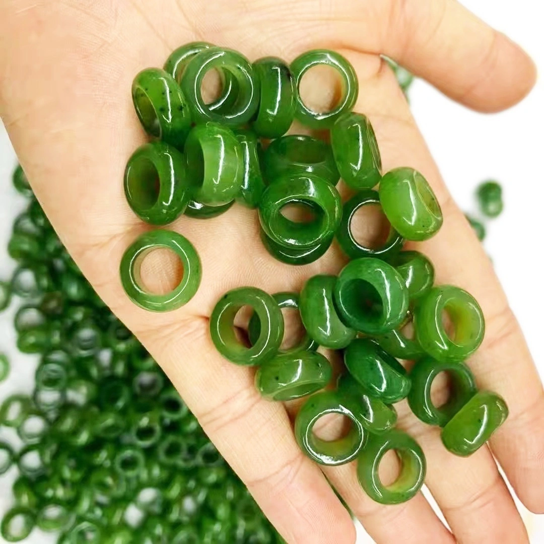 Malaysia Natural gemstone green color ring Unique Natural jade Ring Jewelry 1