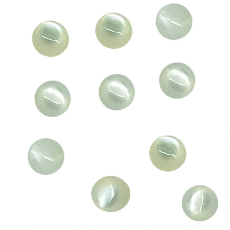'Mè oa tlhaho oa perela MOP shell Round Gemstone Cabochon 1