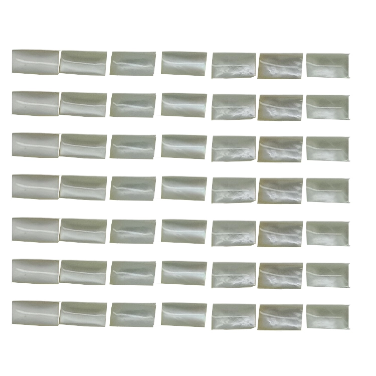 Natural Mother of pearl MOP shell rectangle Gemstone Cabochon 1