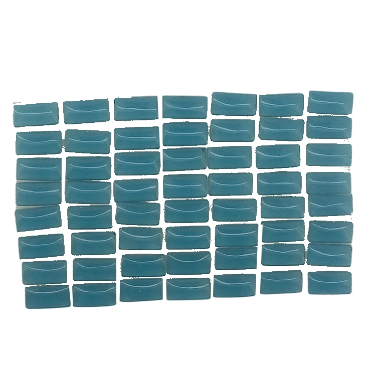 Piedras preciosas soltas con forma de rectángulo de tanzanita natural de alta calidade, cabujón de tanzanita para facer xoias 1