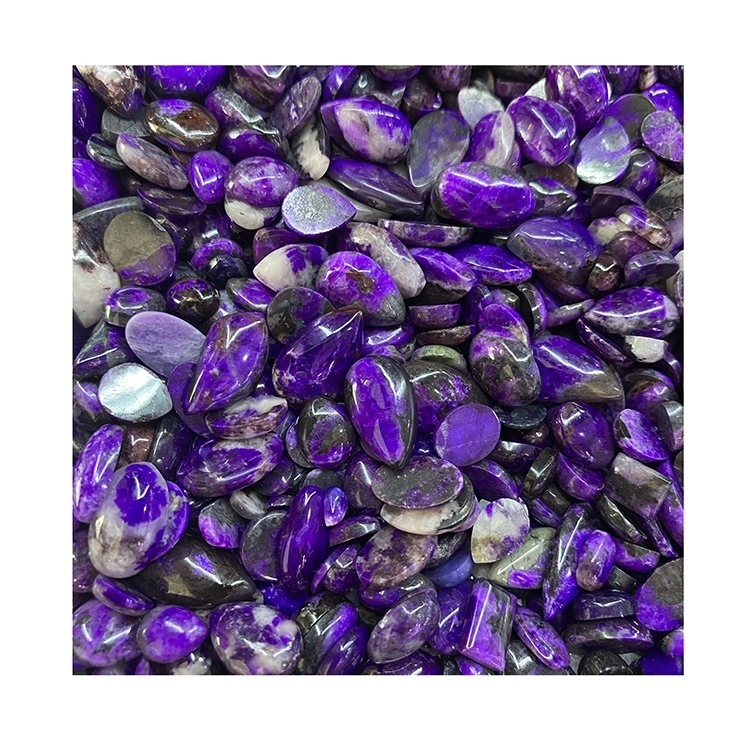 Hegoafrika Harribitxia Cabochon Sugilite Sugilite Forma Arrautza Kolorea Oriniga Natural Bitxiak 1