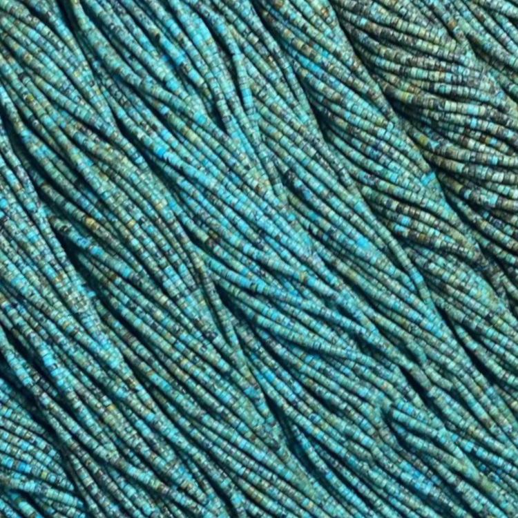 Natural Afghan Tiny Seed Mini Heishi Top Quality Undyed Genuine Turquoise Strand 1.9mm 16 Spacer Loose Bead Jewelry 1