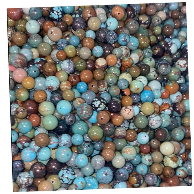 Natural Turquoise Round Beads 1