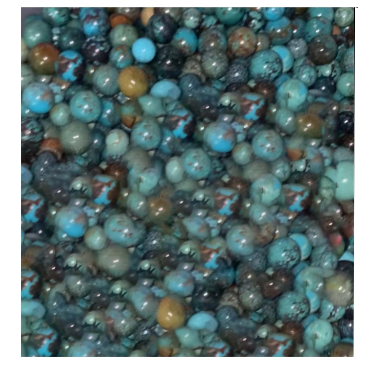 Natural Undyed Turquoise Round Real Turquoise Beads 1