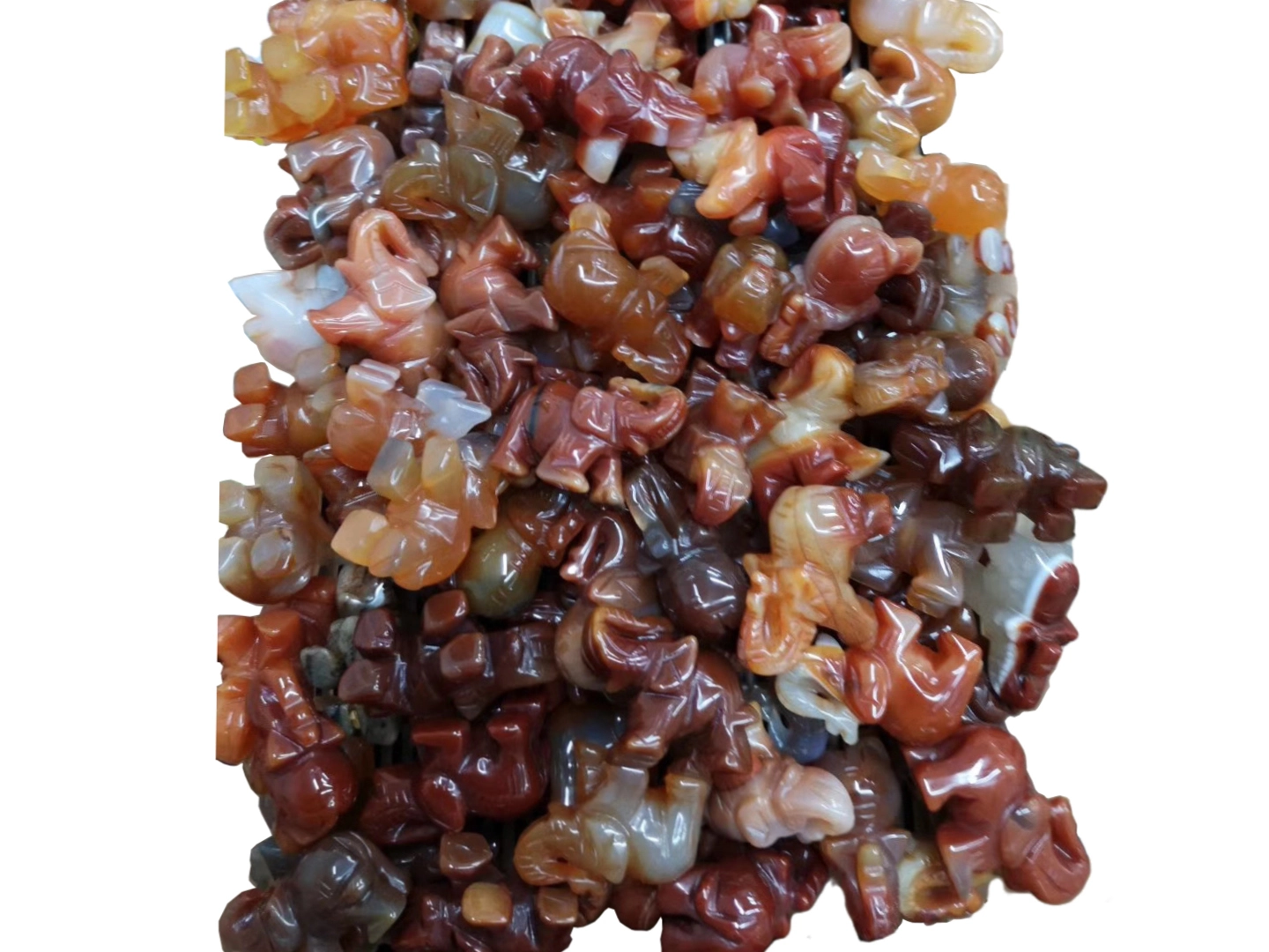 Gements Foting Varotra Gemstone Carved Carved elefanta loko miloko loko mainty 1
