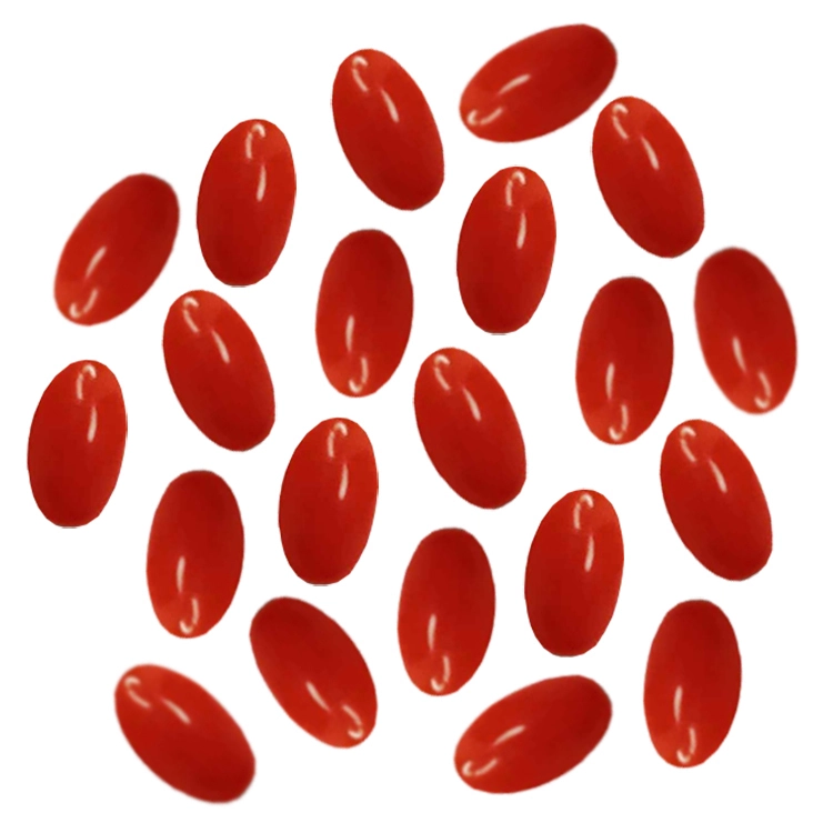 NaturalGemstone Red Cabochon Loose Coral Gems Round Form Calibrated Size 5*3mm Oval 1