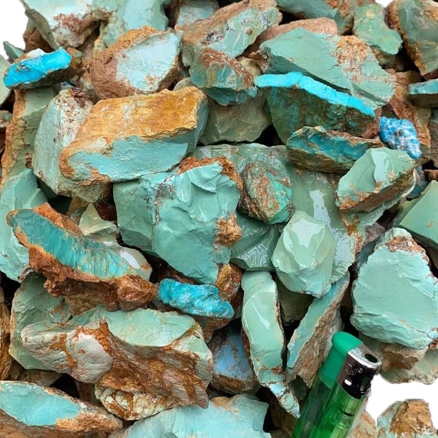 100% Natural Rough Turquoise Material Turquoise material for Cutting 1